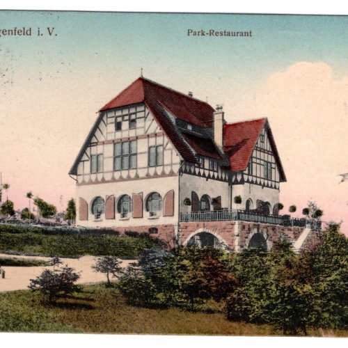 AK, Lengenfeld i. V., Park Restaurant, Sachsen, Ansichtskarte (S7185)