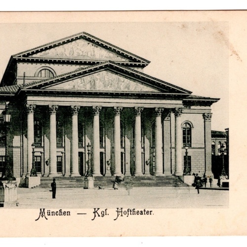 AK, München, Kgl. Hoftheater, Bayern, Ansichtskarte (S7192)