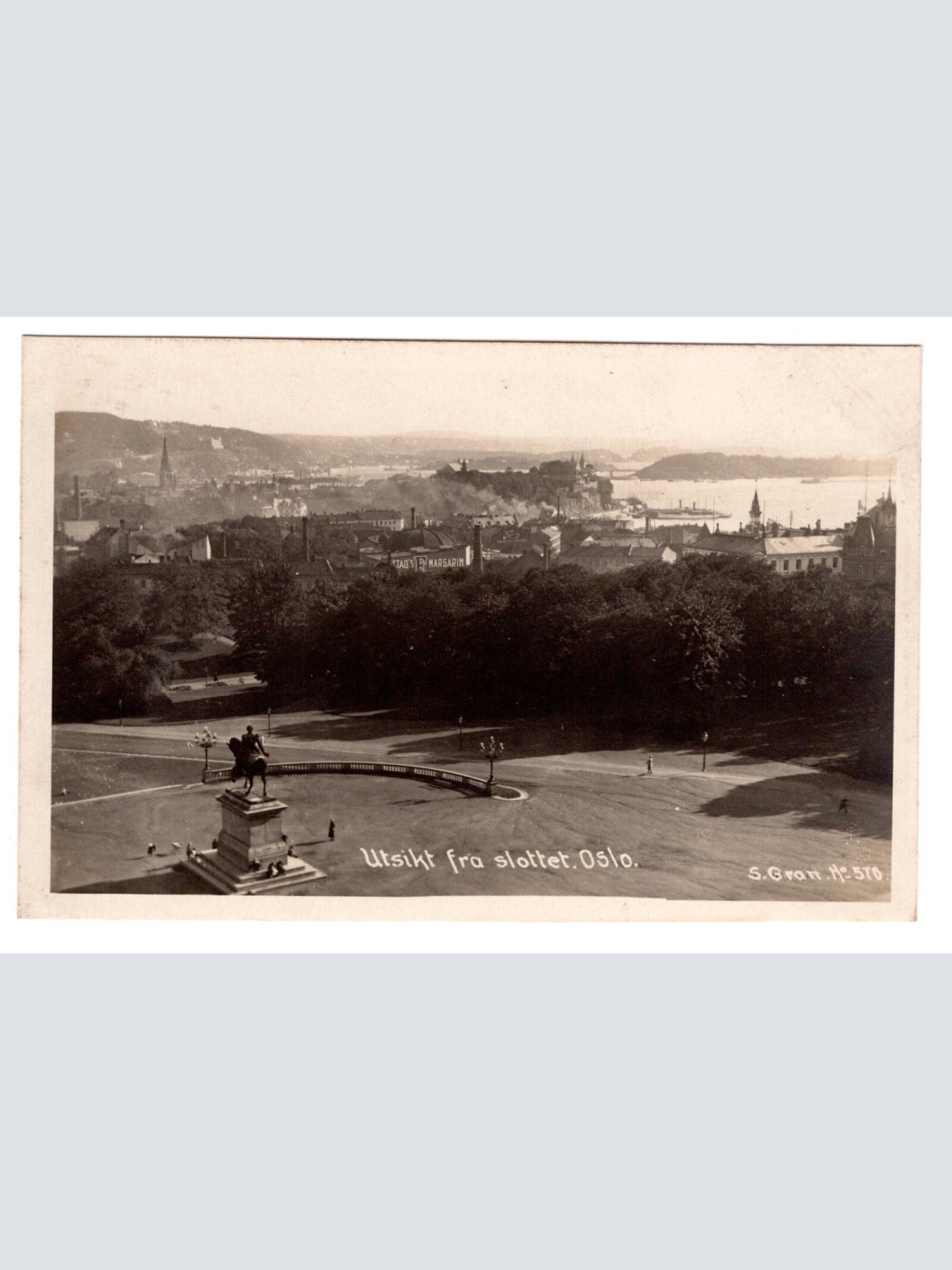 AK, Utsikt fra slottet, Oslo, Norwegen, Ansichtskarte (S7241)