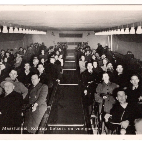 AK, Maastunnel, Rotterdam, Niederlande, Ansichtskarte (S7262)