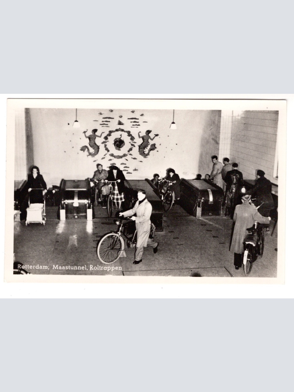 AK, Maastunnel, Rotterdam, Niederlande, Ansichtskarte (S7264)