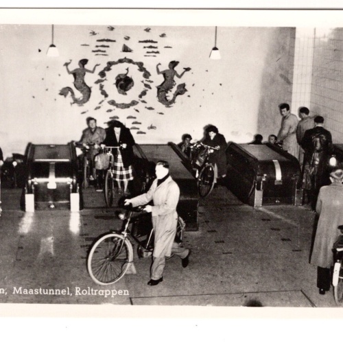 AK, Maastunnel, Rotterdam, Niederlande, Ansichtskarte (S7264)