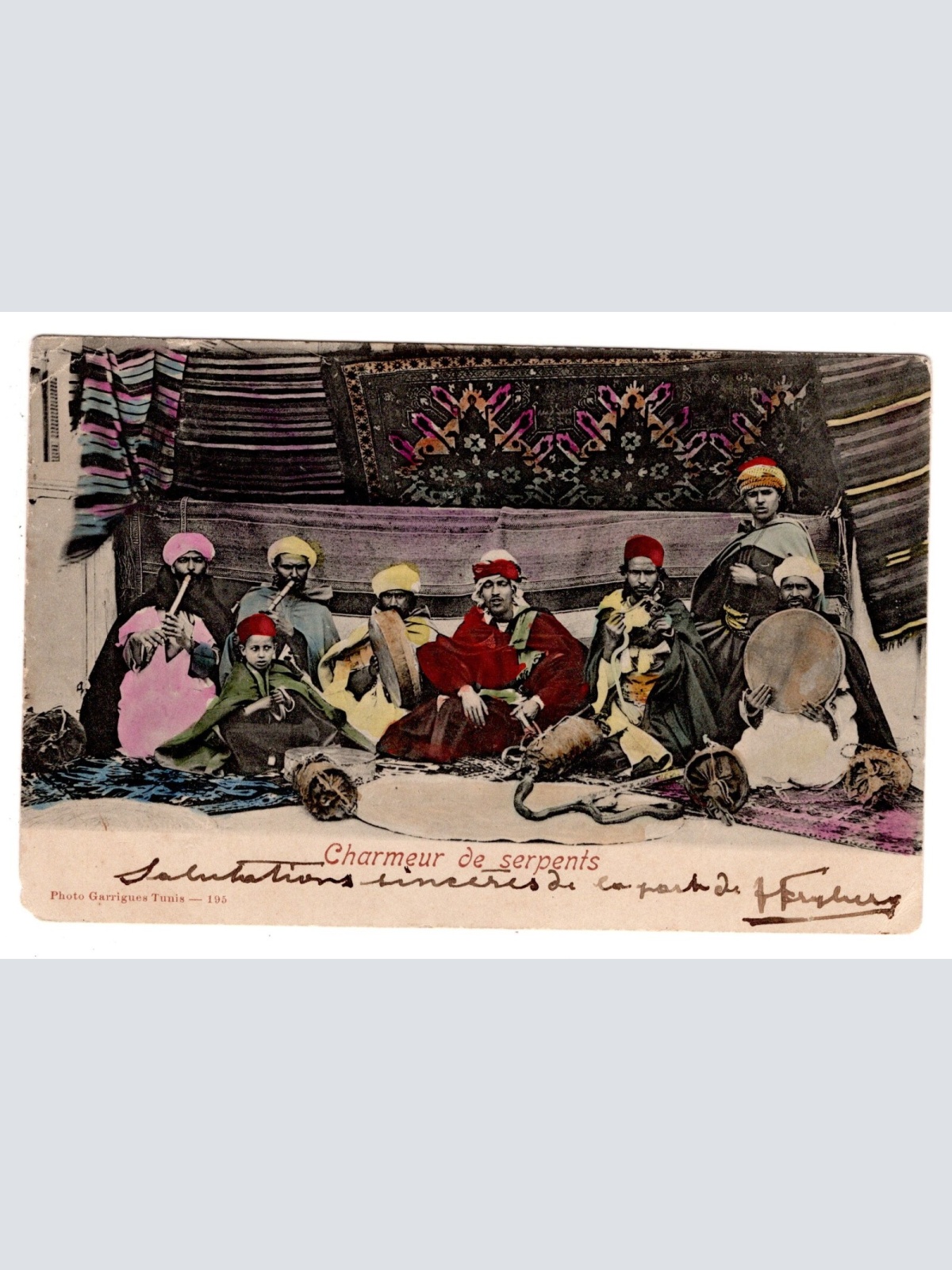AK, Charmeur de serpents, Ansichtskarte (S7282)