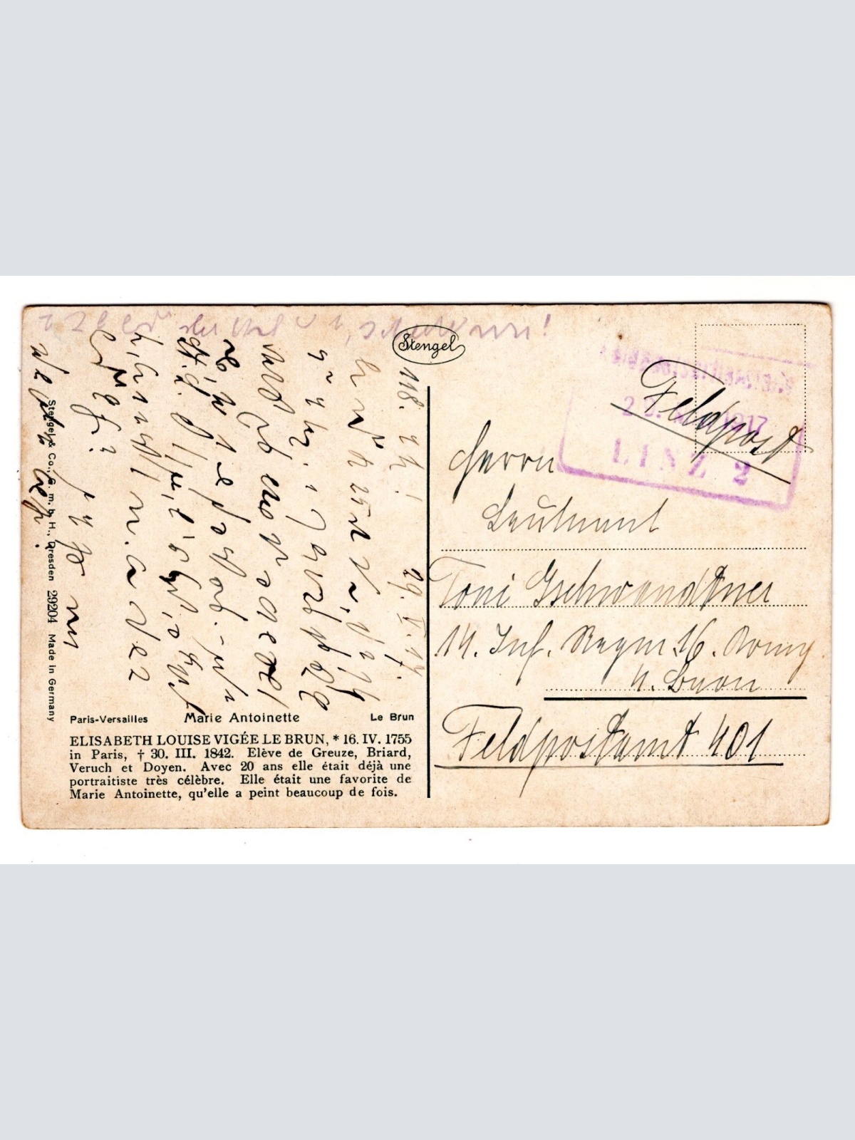 AK, Frau mit Hut und Rose, Ansichtskarte (S7284)