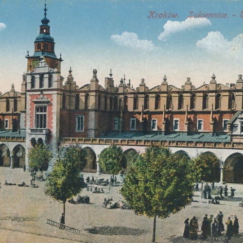 AK aus Krakow Sukiennice Tuchhalle Polen Ansichtskarte (14523)