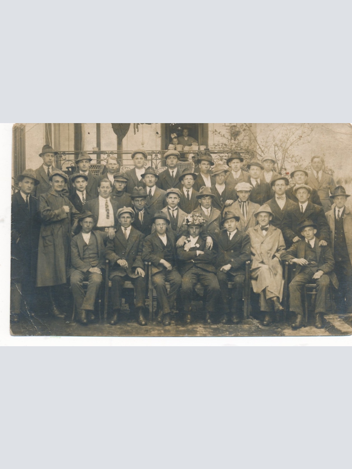 AK Gruppenfoto von Männern Ansichtskarte Annodazumals (14596)