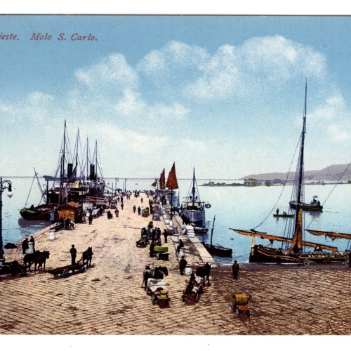 AK, Trieste, Molo S. Carlo, Italien, Ansichtskarte (S7300)