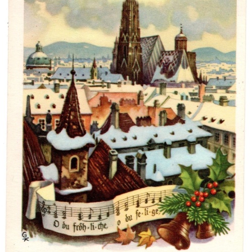 AK, Die österreichische Weihnachtskarte, Wien, Stephansdom Ansichtskarte (S7305)