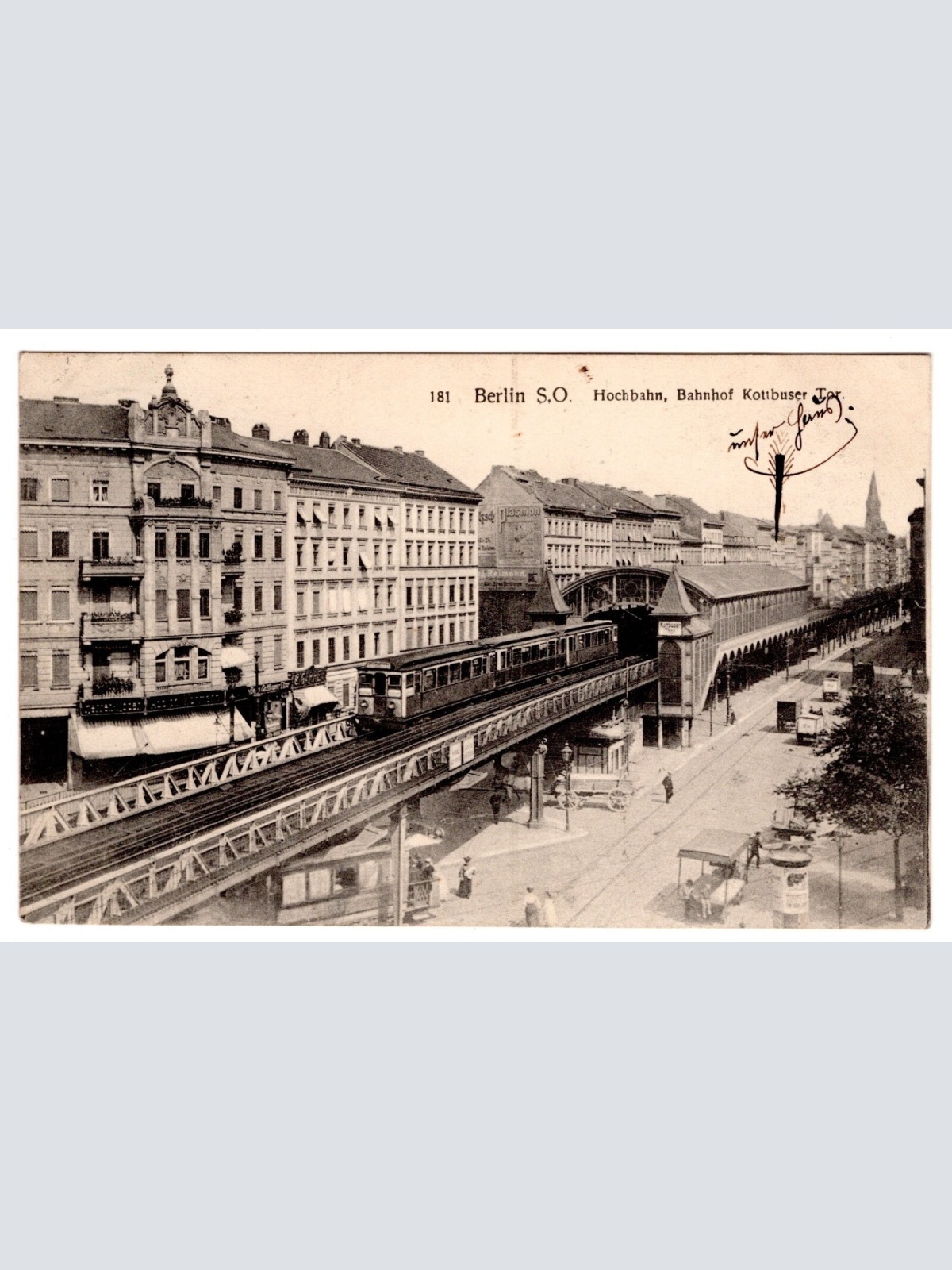 AK, Berlin, Hochbahn, Bahnhof, Ansichtskarte (S7337)