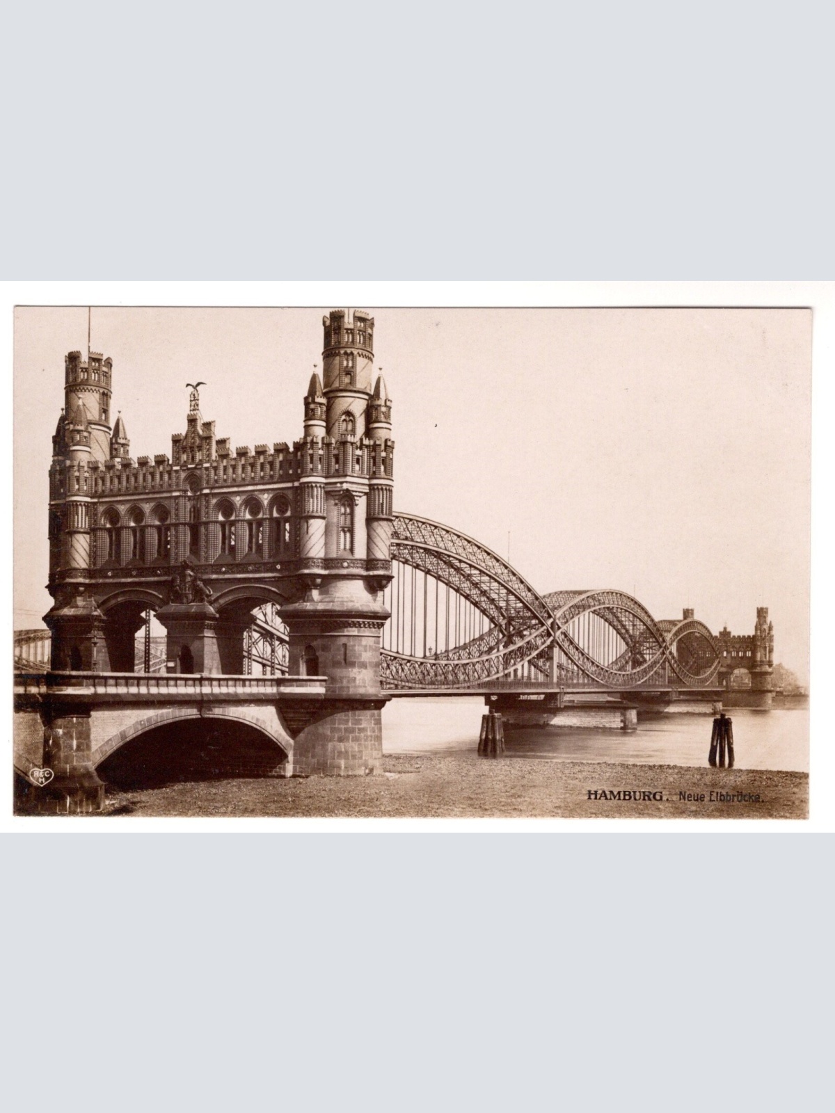 AK, Hamburg, Neue Elbbrücke, Ansichtskarte (S7346)