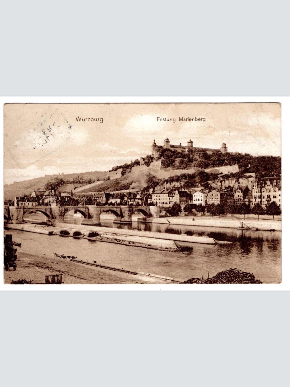 AK, Würzburg, Festung Marienberg, Bayern, Ansichtskarte (S7347)