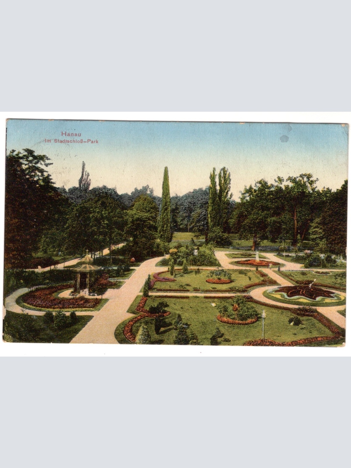 AK, Hanau, im Stadtschloss-Park, Hessen, Ansichtskarte (S7356)