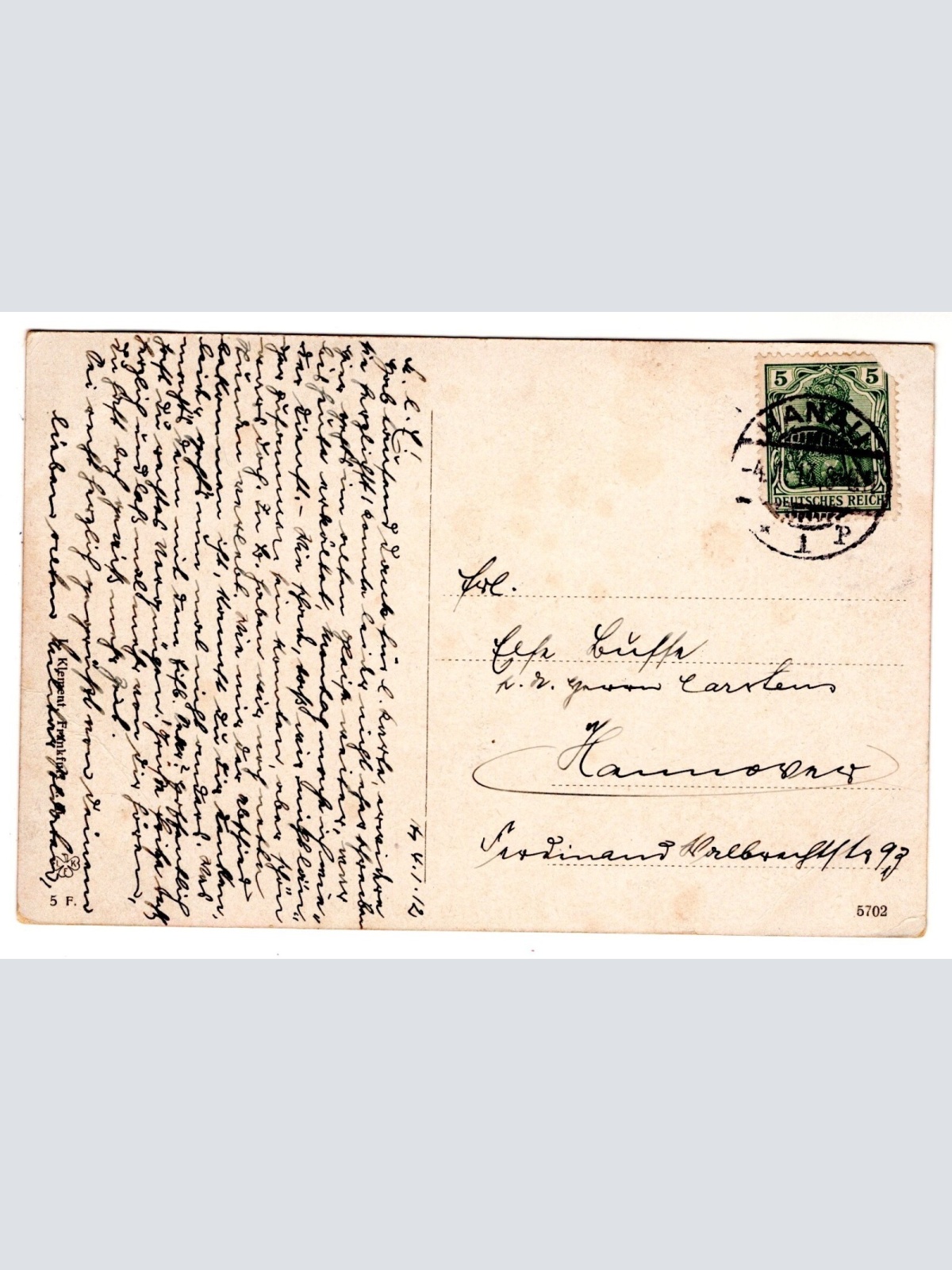 AK, Hanau, im Stadtschloss-Park, Hessen, Ansichtskarte (S7356)