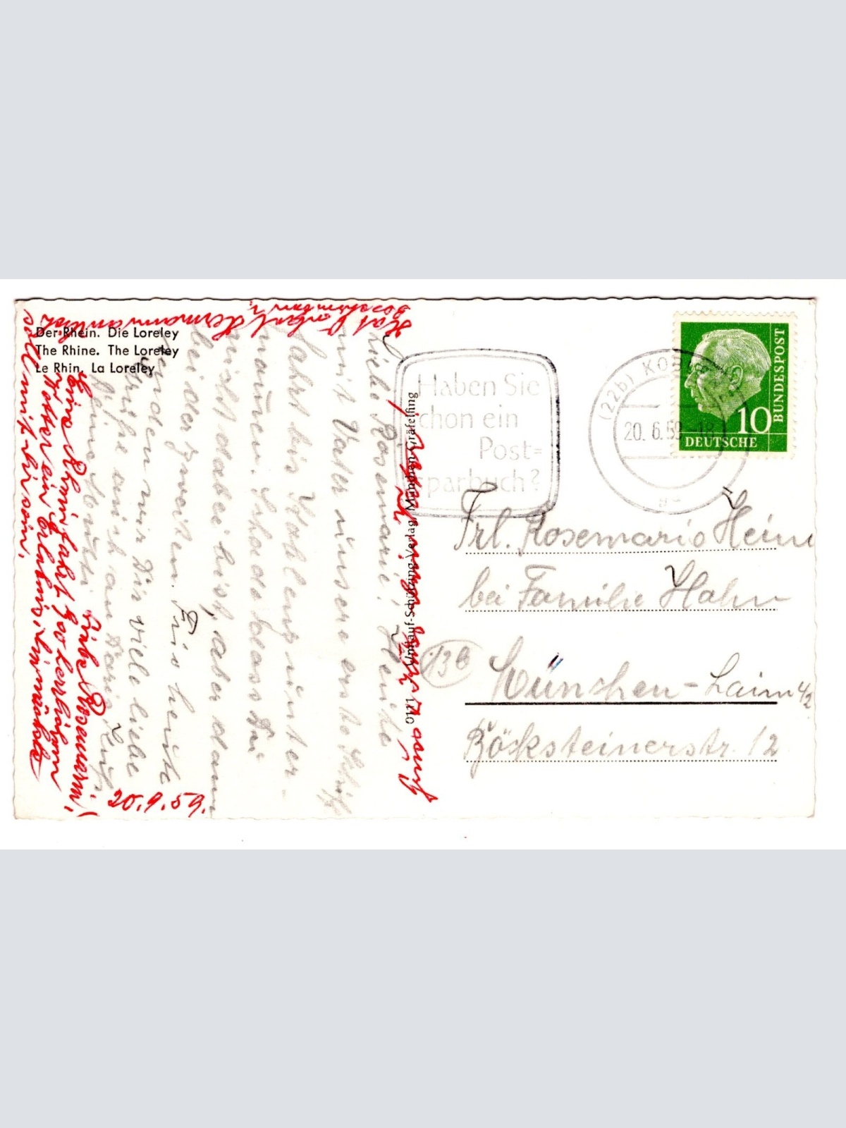 AK, Die Loreley, Rheinland-Pfalz, Ansichtskarte (S7359)