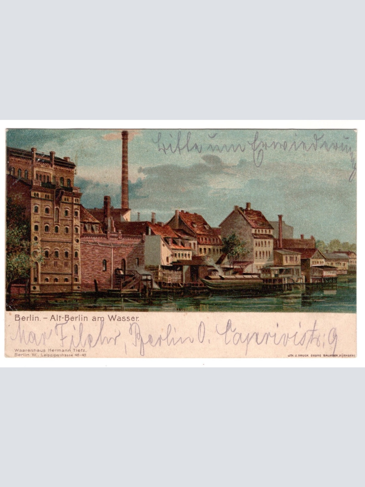 AK, Berlin, Alt-Berlin am Wasser, Ansichtskarte (S7364)