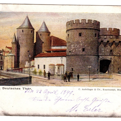 AK, Metz, Deutsches Thor, Frankreich, Ansichtskarte (S7365)