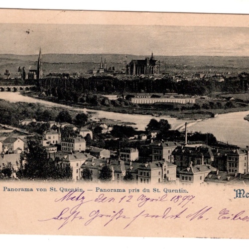 AK, Metz, Panorama von St. Quentin, Frankreich, Ansichtskarte (S7368)