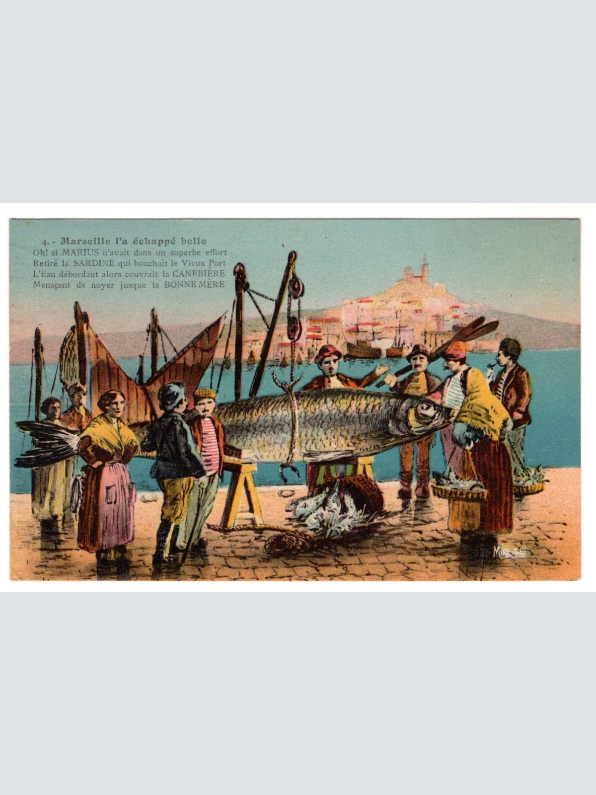 AK, Marseille, l'a echappe belle, Frankreich, Ansichtskarte (S7372)