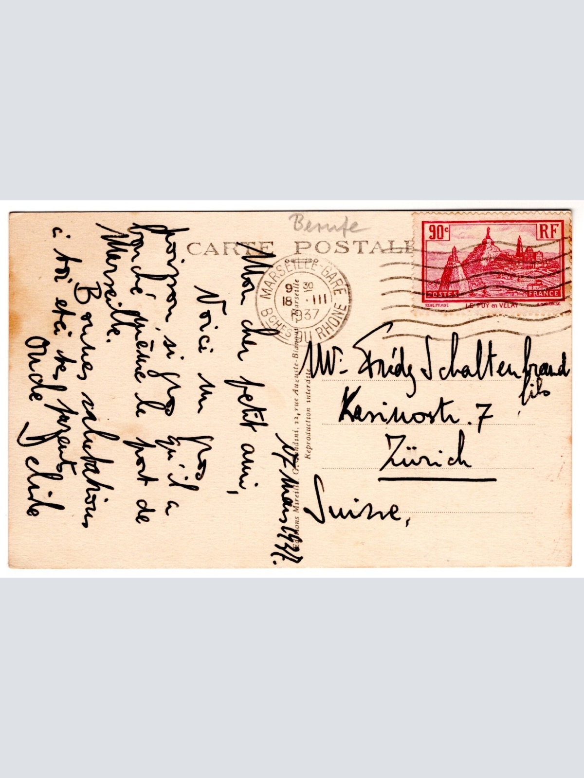 AK, Marseille, l'a echappe belle, Frankreich, Ansichtskarte (S7372)