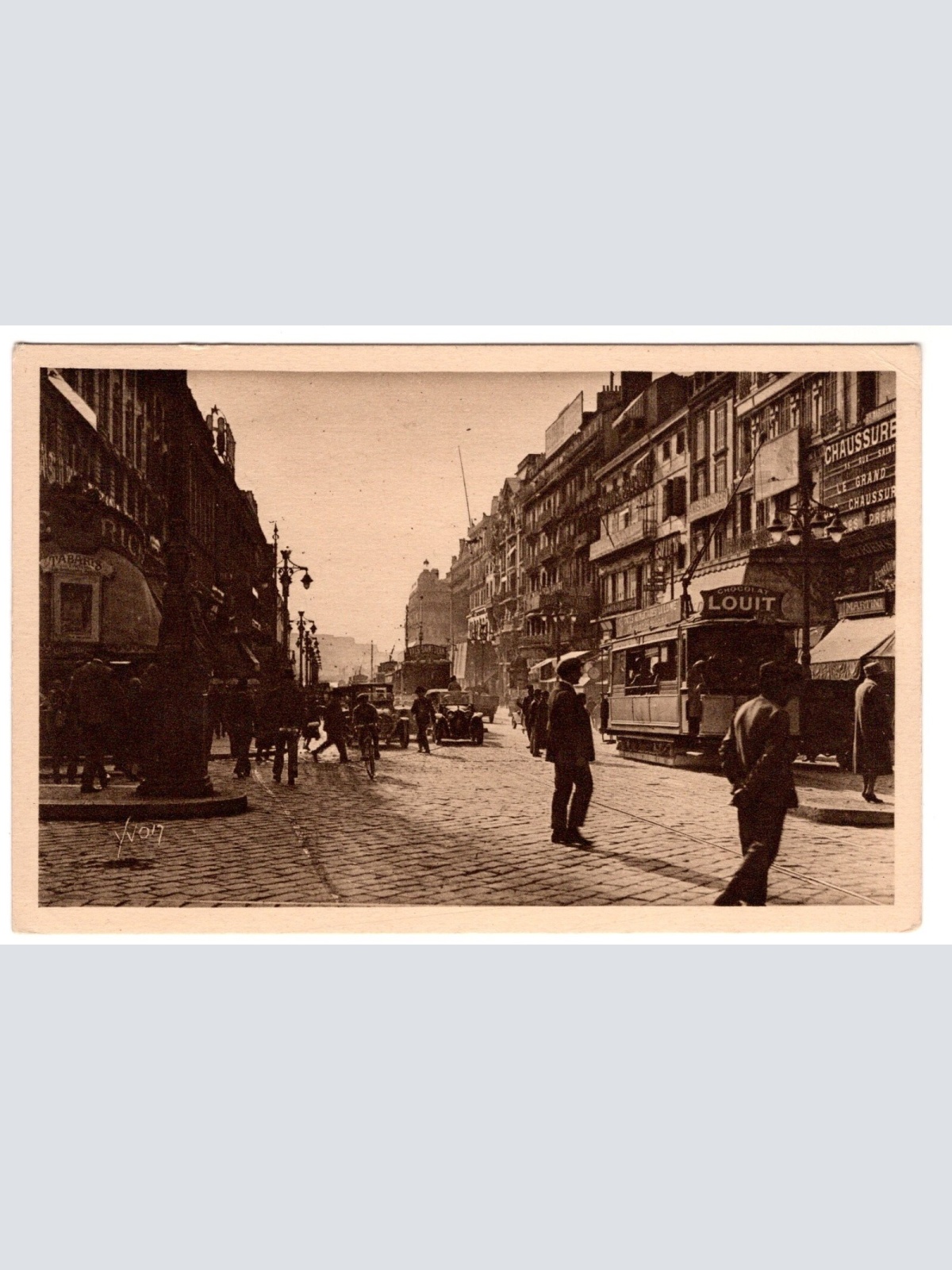 AK, Marseille, Rue Cannebiere, Frankreich, Ansichtskarte (S7375)