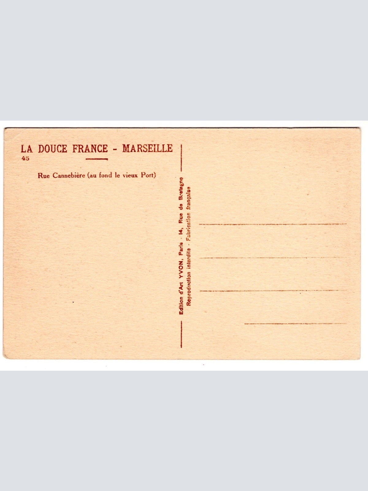 AK, Marseille, Rue Cannebiere, Frankreich, Ansichtskarte (S7375)