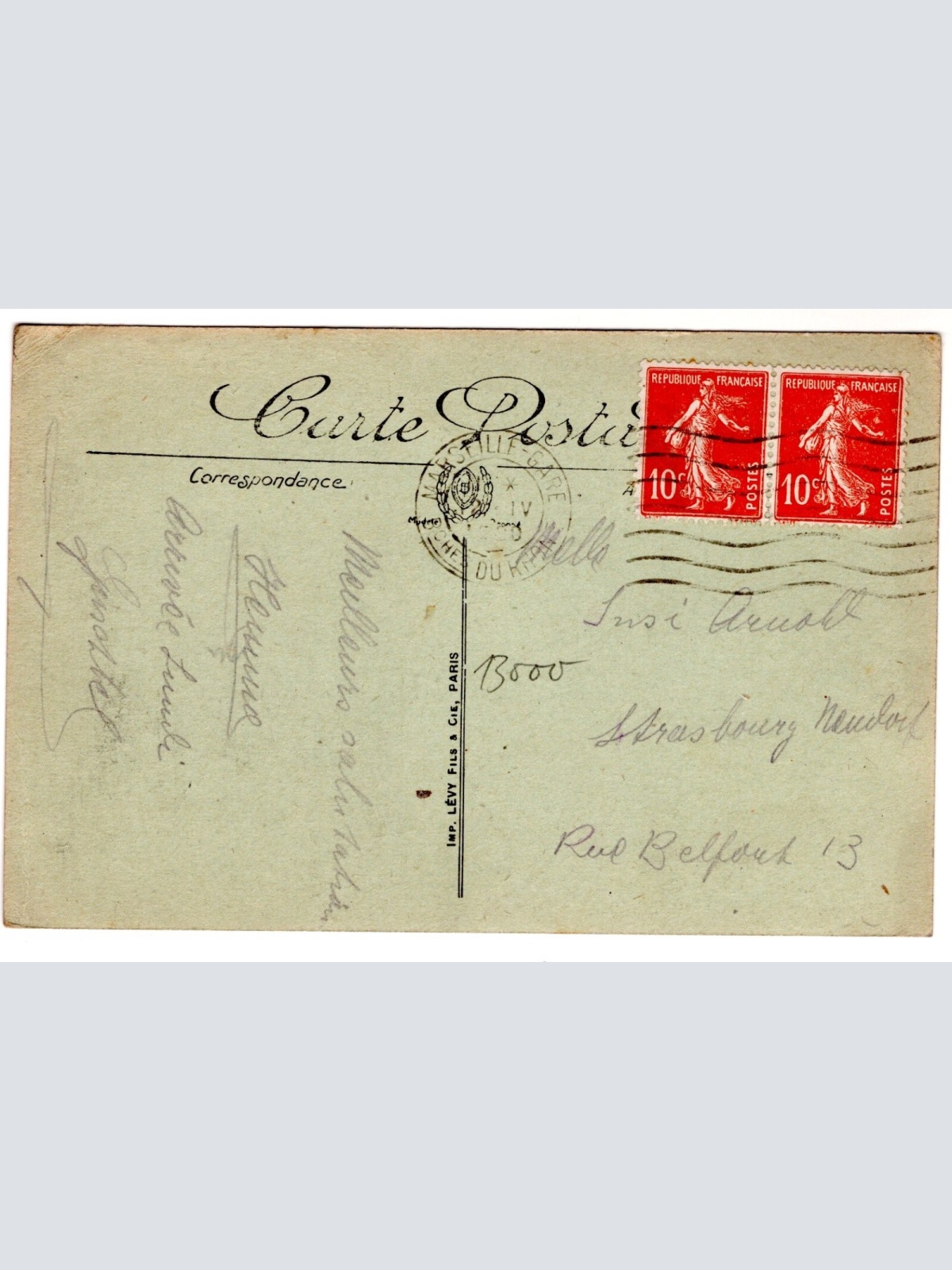 AK, Marseille, Toulon en Aeroplane, Frankreich, Ansichtskarte (S7376)