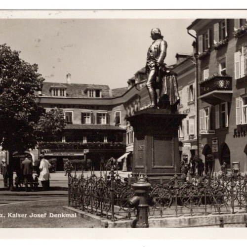 AK, Lien, Kaiser Josef Denkmal, Tirol, Ansichtskarte (S7442)