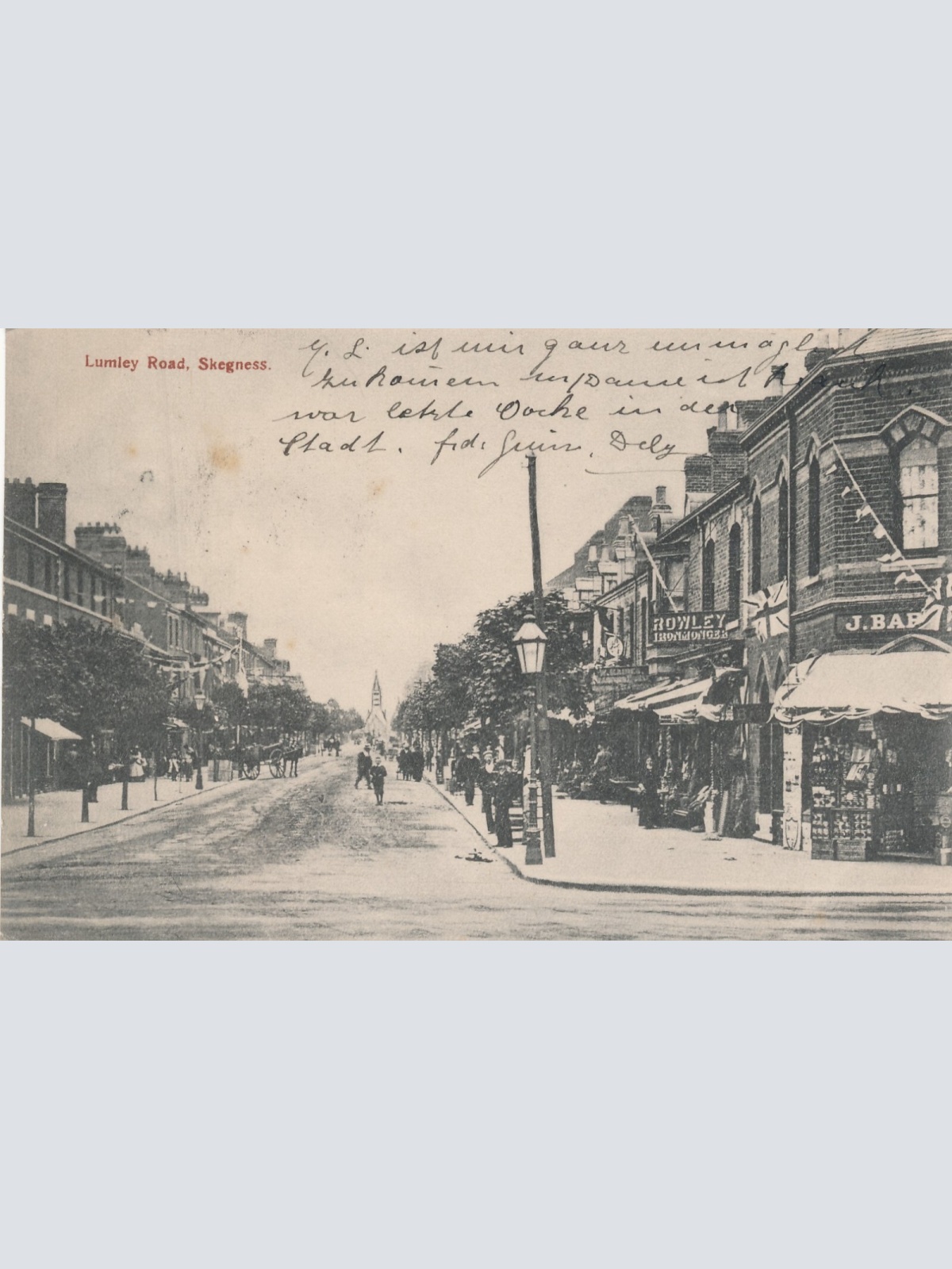 AK aus Lumley Road Skegness England Ansichtskarte (14587)