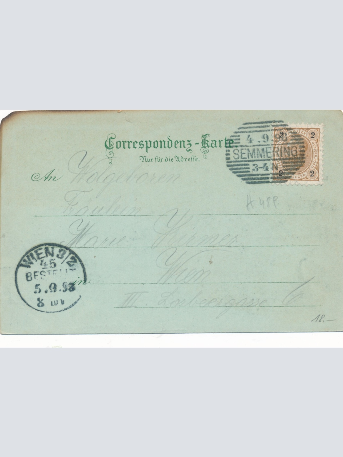 Mondschein Litho - Karte gruss vom Semmering Niederösterr. Ansichtskarte (14450