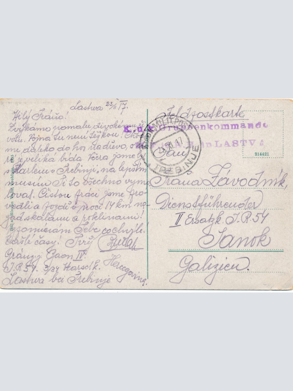 AK aus Trebinje Tschechoslowakei Ansichtskarte (14393)