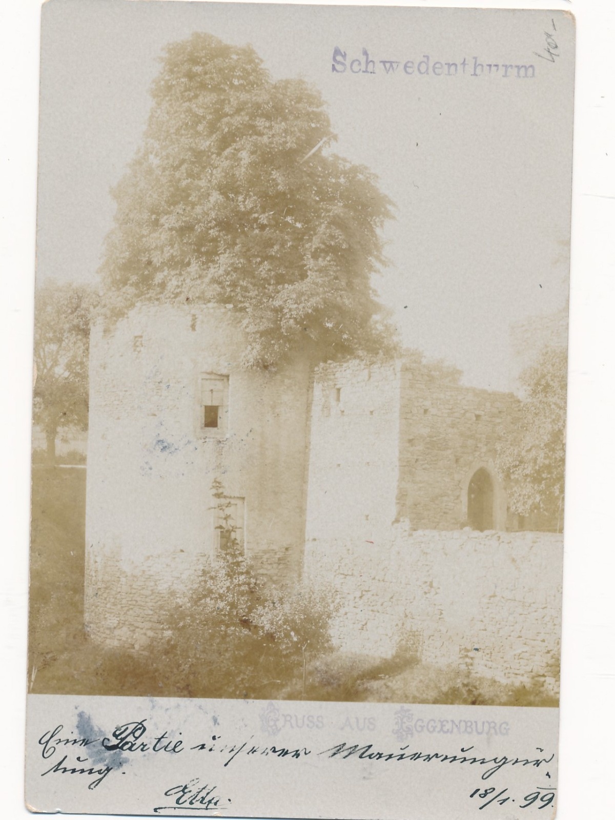 AK aus Eggenburg mit Schwedenturm Niederösterreich Ansichtskarte (14644)