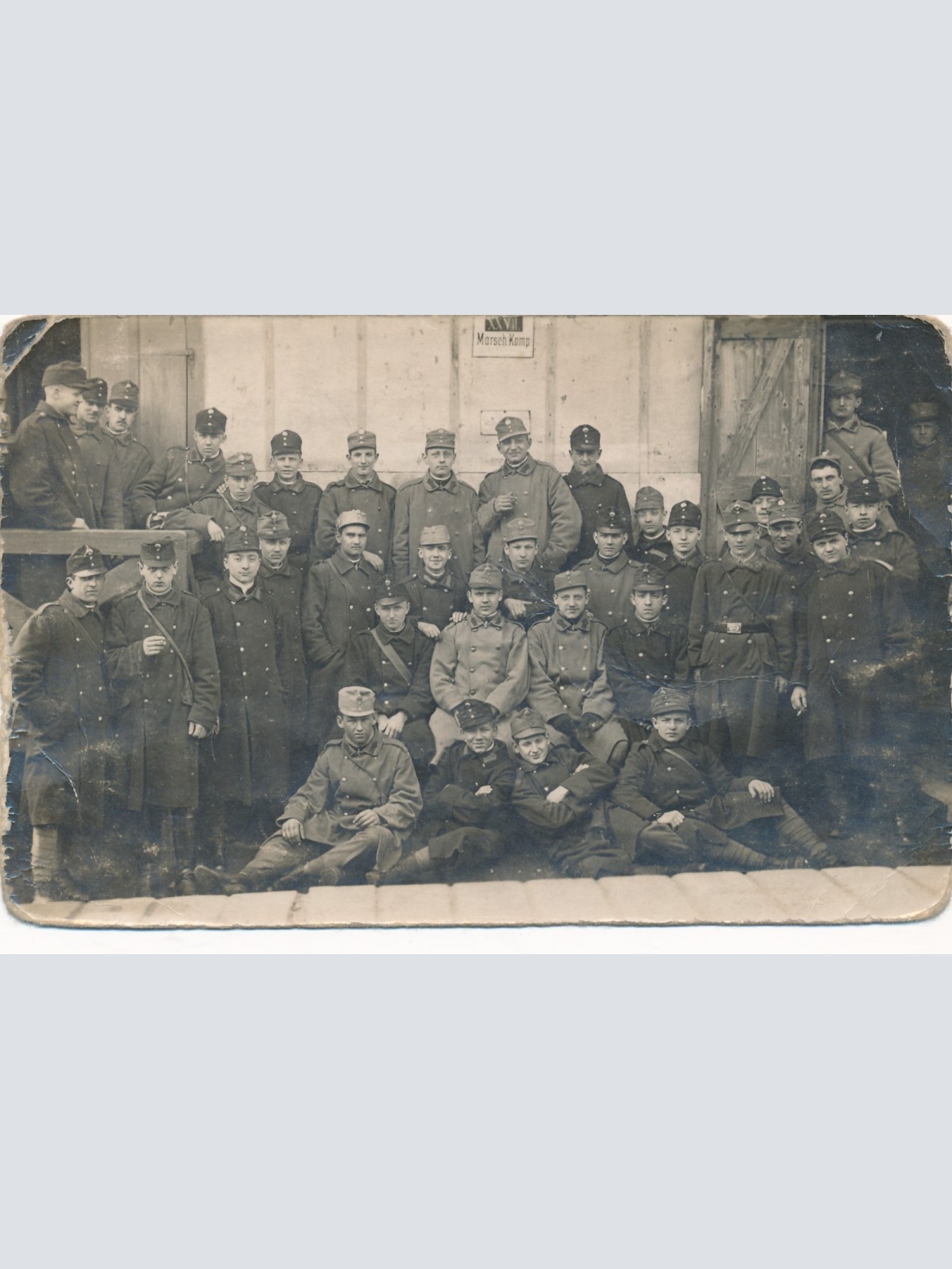 AK von der XXVII Marsch Komp. Militaria Ansichtskarte (14665)