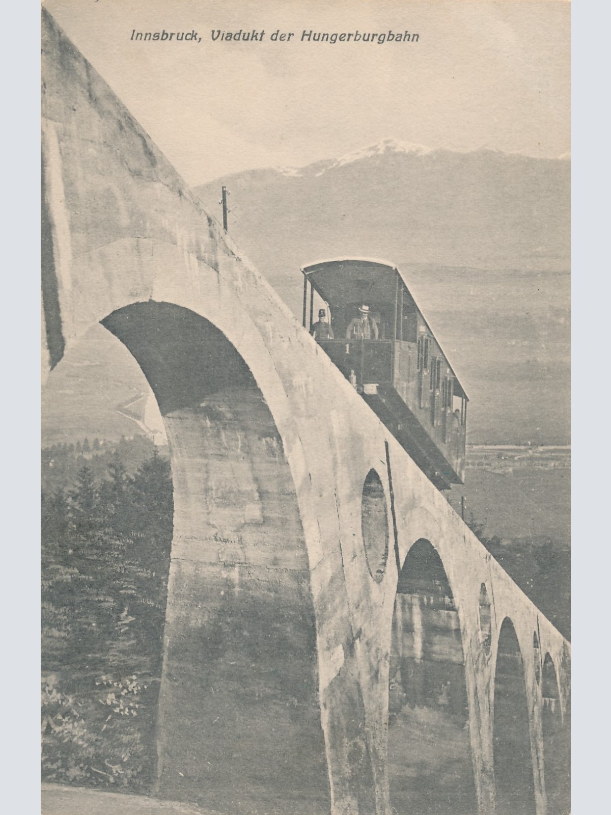 AK aus Innsbruck Viadukt der Hungerbahn Tirol Ansichtskarte (14711)
