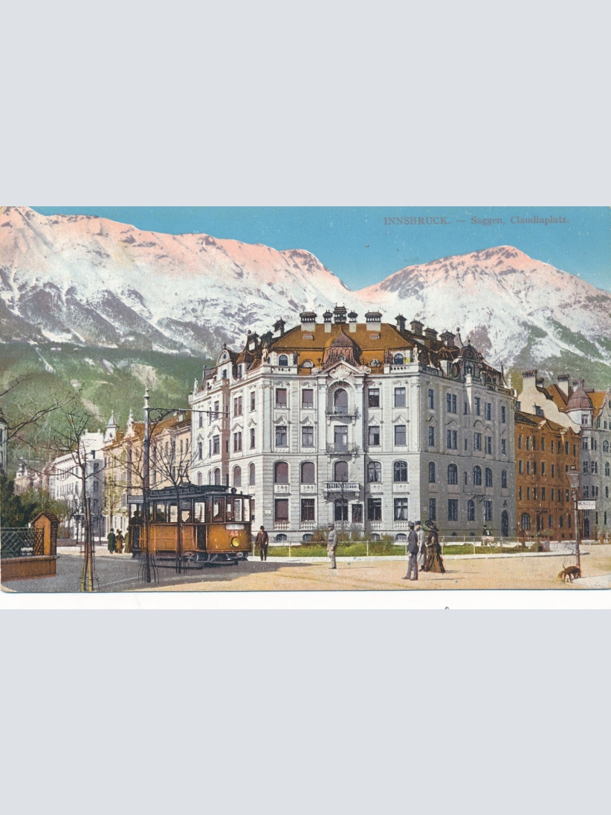 AK aus Innsbruck Saggen Claudiaplatz Tirol Ansichtskarte (14713)