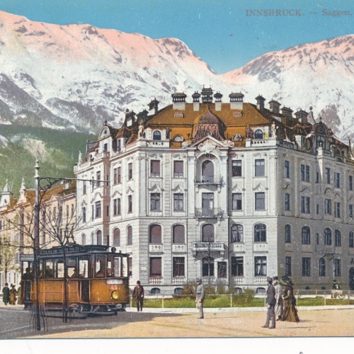 AK aus Innsbruck Saggen Claudiaplatz Tirol Ansichtskarte (14713)