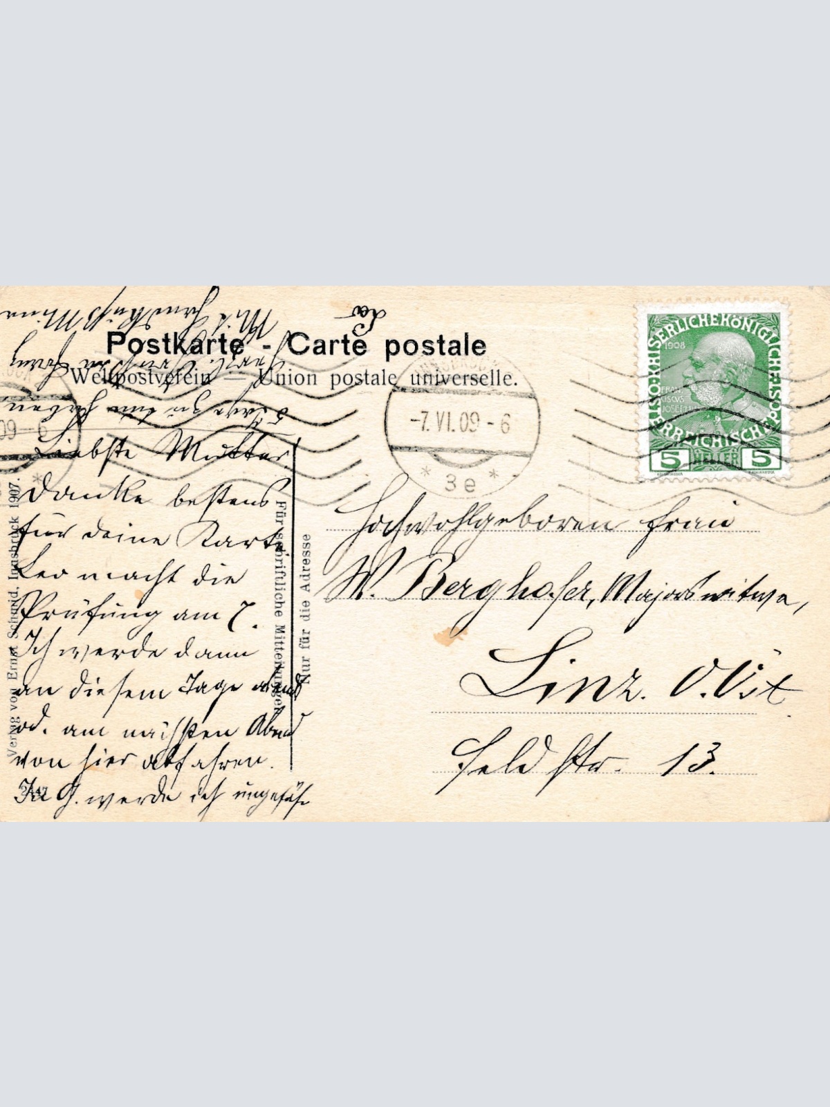 AK aus Innsbruck Stadtsäle Universität Tirol Ansichtskarte (14709)