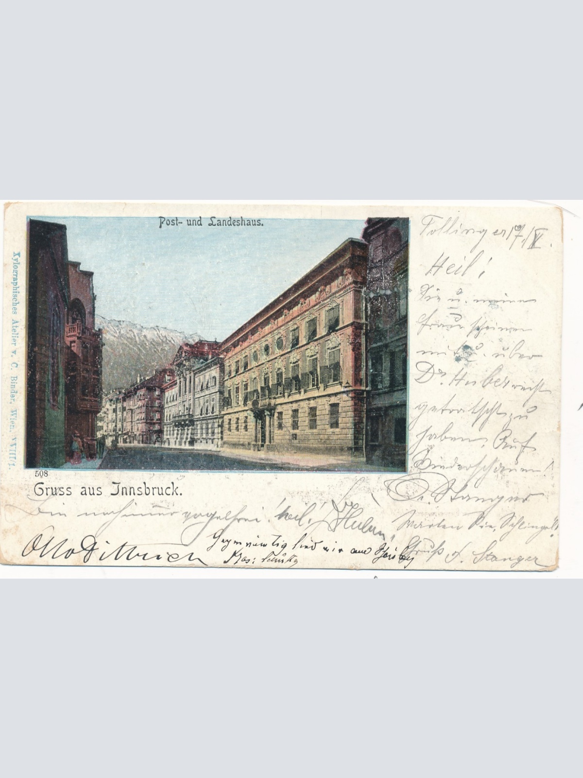 AK aus Gruß aus Innsbruck Ansichtskarte (14689)