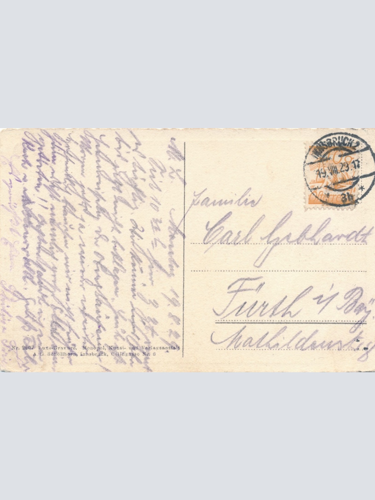 AK aus Innsbruck Maria Theresienstrasse Tirol Ansichtskarte (14767)