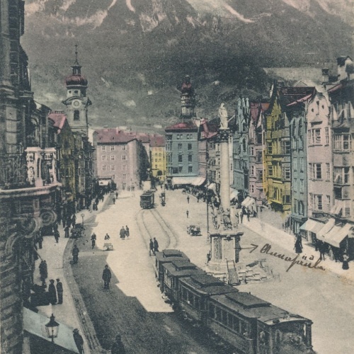 AK aus Innsbruck Maria Theresienstrasse Tirol Ansichtskarte (14768)
