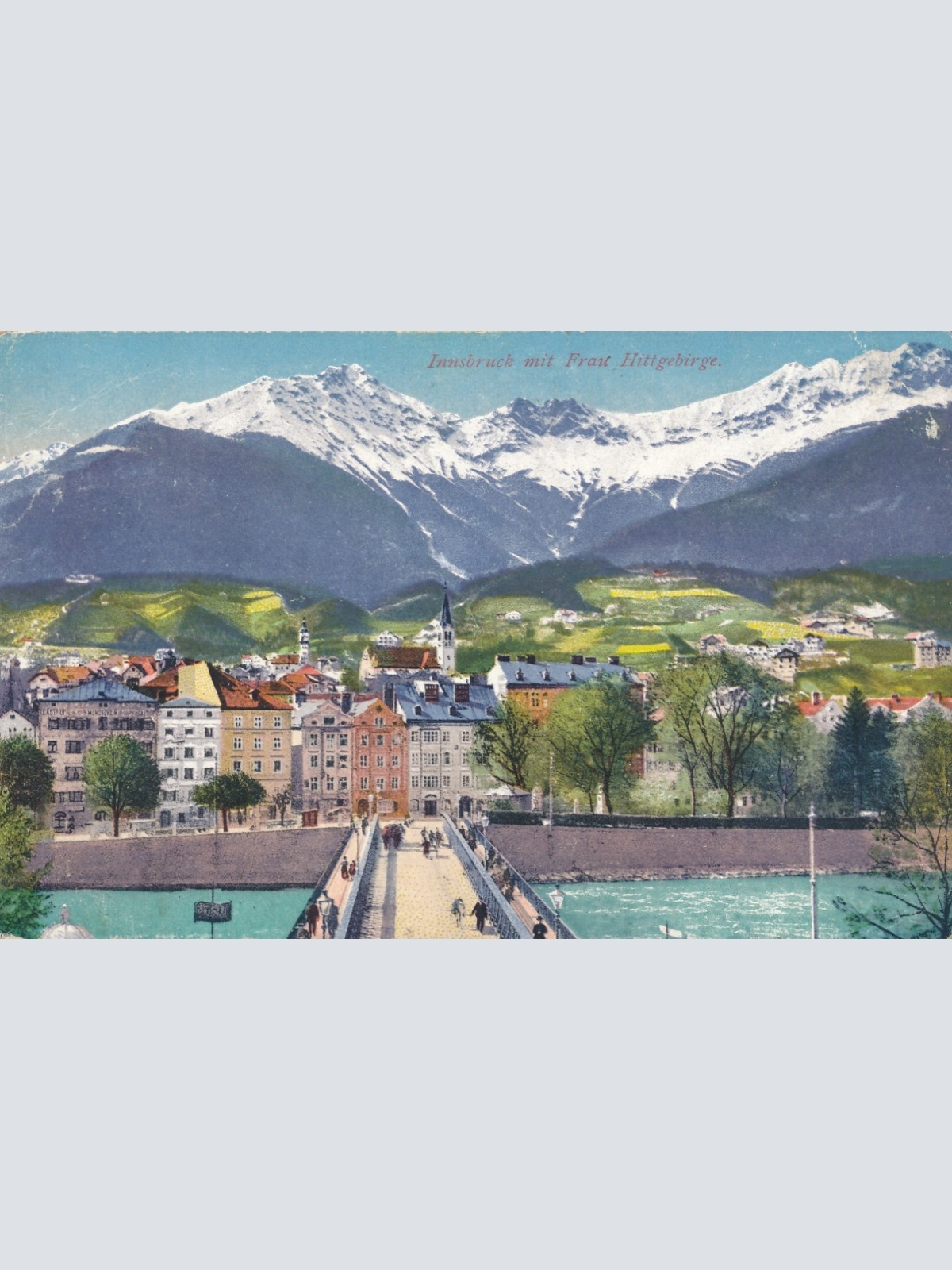 AK aus Innsbruck mit Frau Hittgebirge Ansichtskarte (14774)