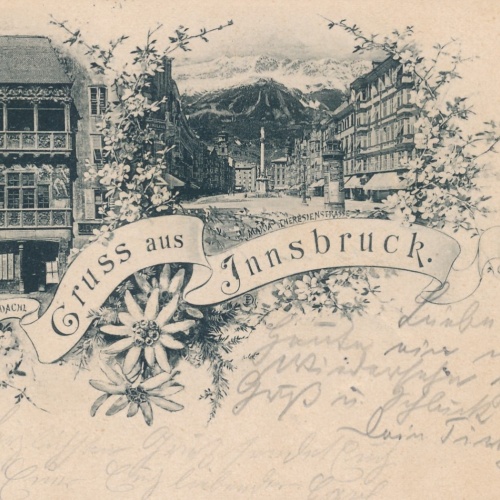 AK gruss aus Innsbruck Goldenes Dachl Ansichtskarte (14779)