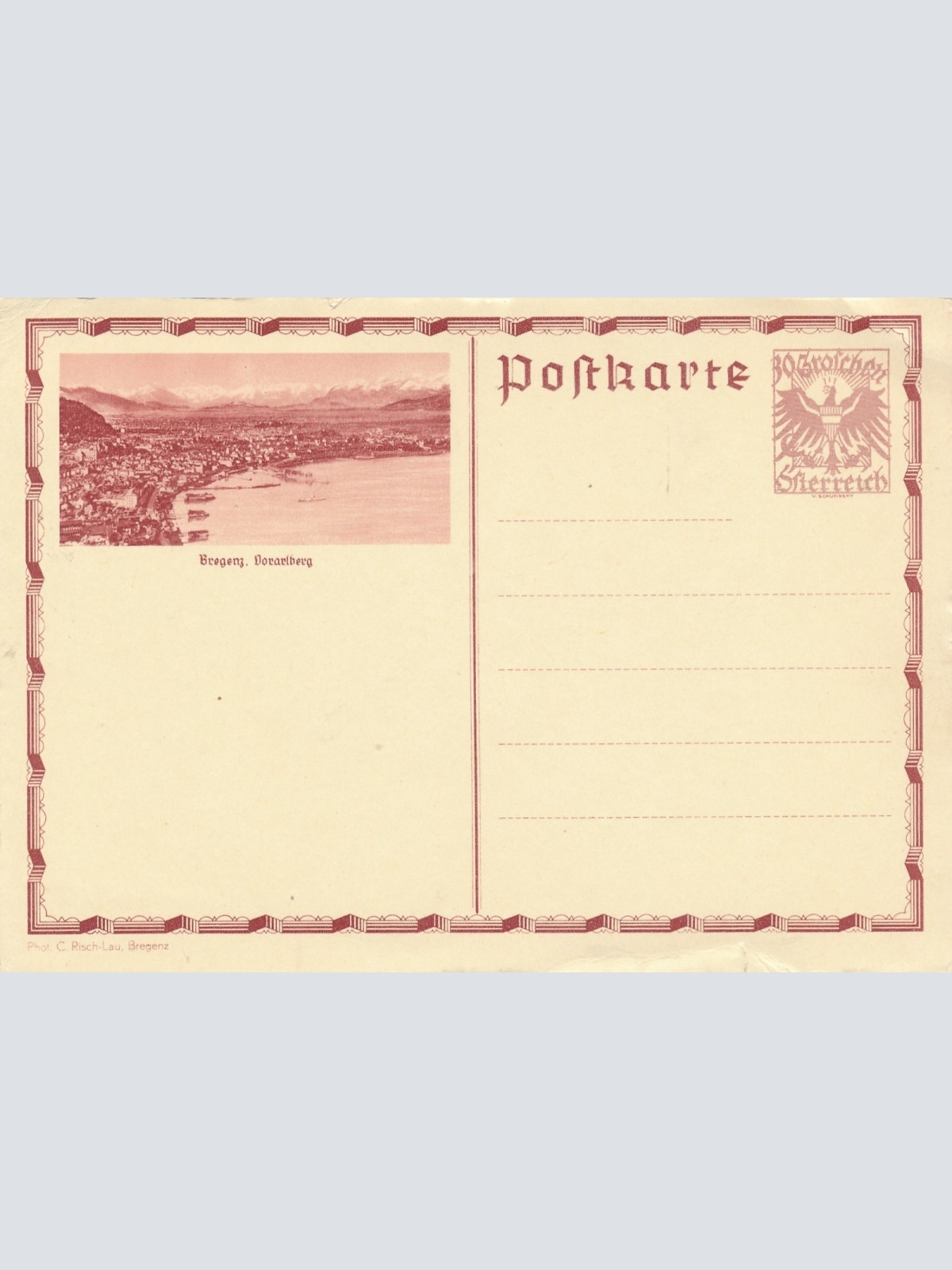 30 Groschn - Bildpost - Karte Bregenz Vorarlberg (14789)