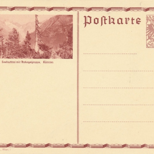 30 Groschn - Bildpost - Karte Seebachtal mit Ankogelgruppe Kärnten (14790)