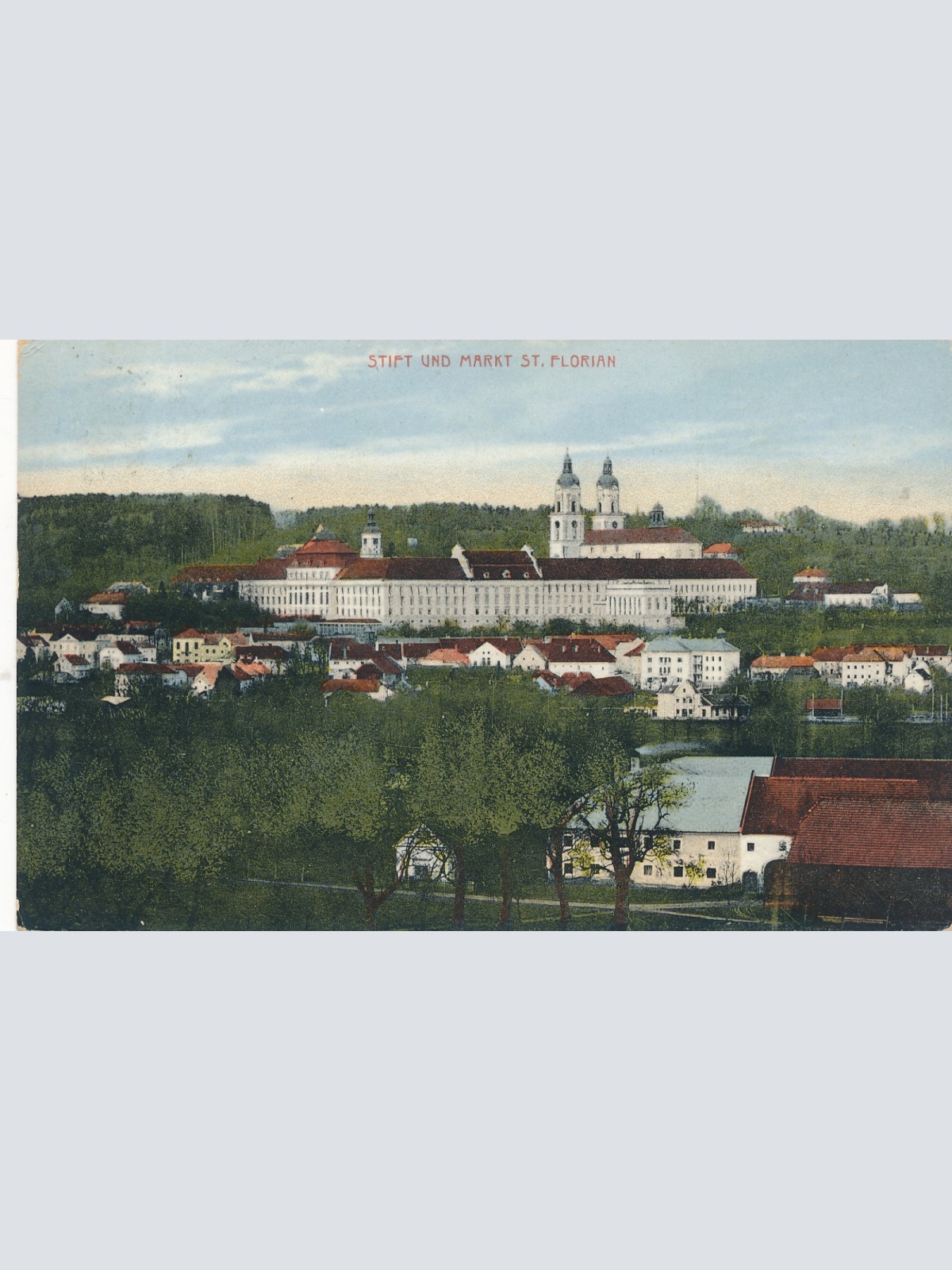 AK aus St. Florian Stift und Markt Ansichtskarte Oberösterreich (14830)