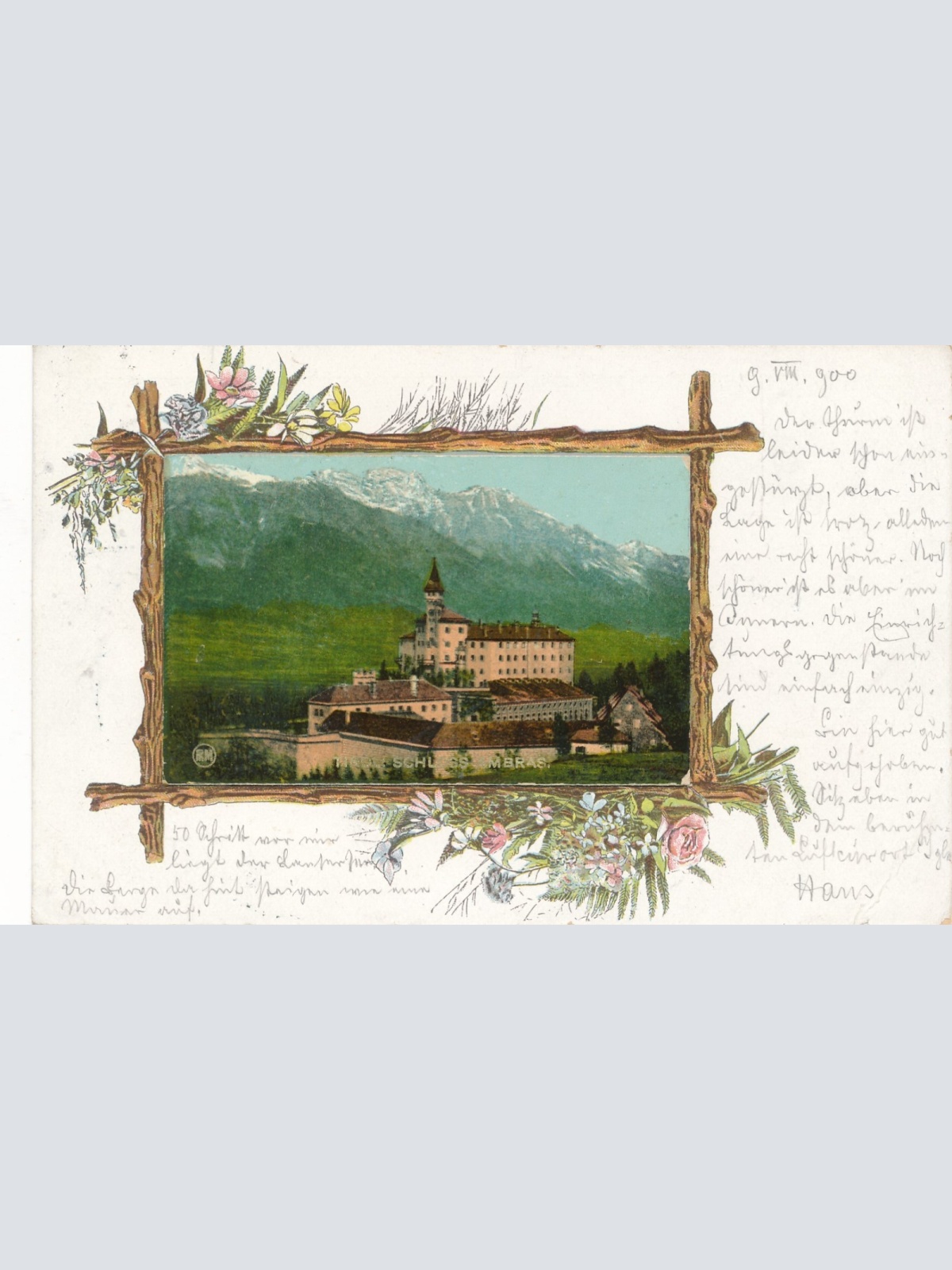 AK vom Schloss Ambras Tirol Ansichtskarte (14758)