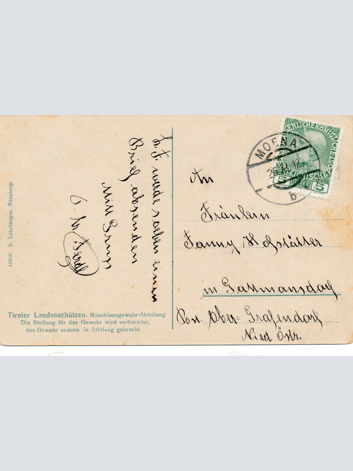 AK von den Tiroler Landeschützen Militaria (14800)