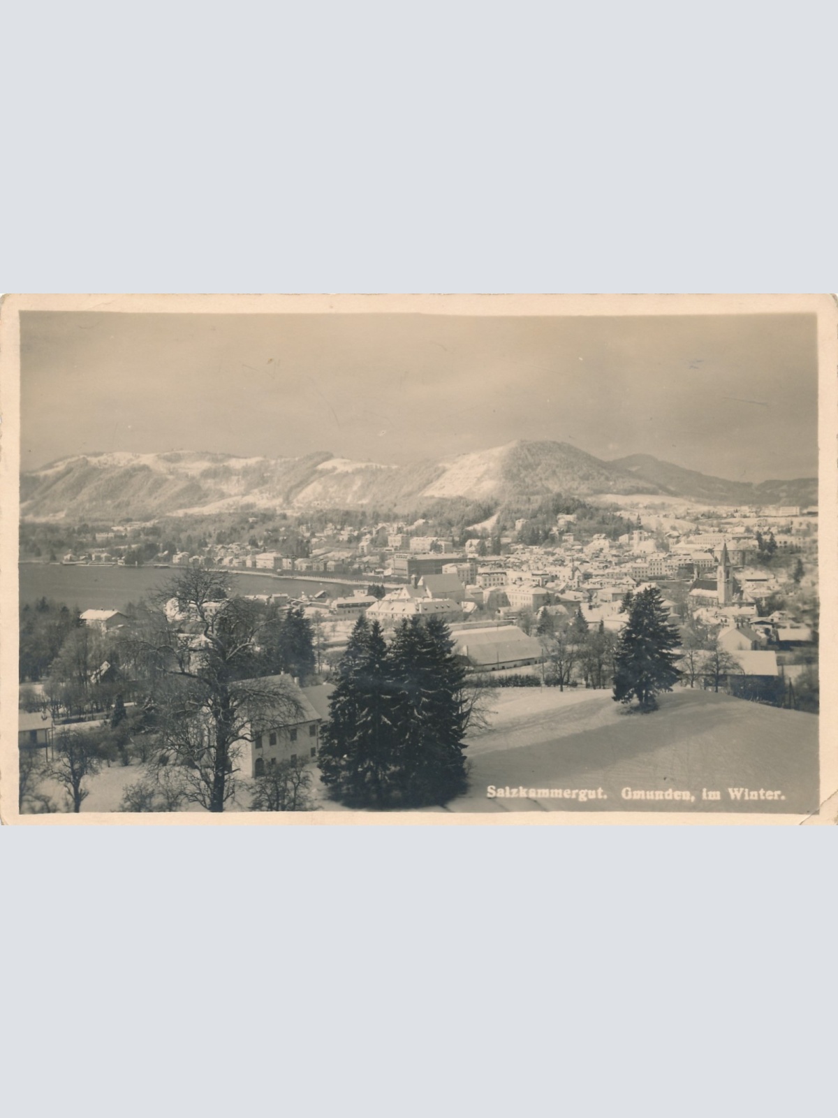 AK aus Gmunden im Winter Oberösterreich Ansichtskarte (15029)