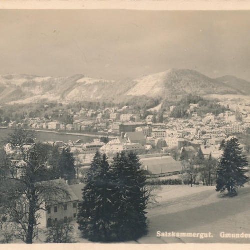 AK aus Gmunden im Winter Oberösterreich Ansichtskarte (15029)