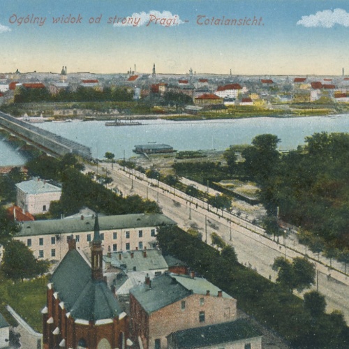 AK aus Warszawa Ogolny widok od strony Pragi Polen Ansichtskarte (14883)