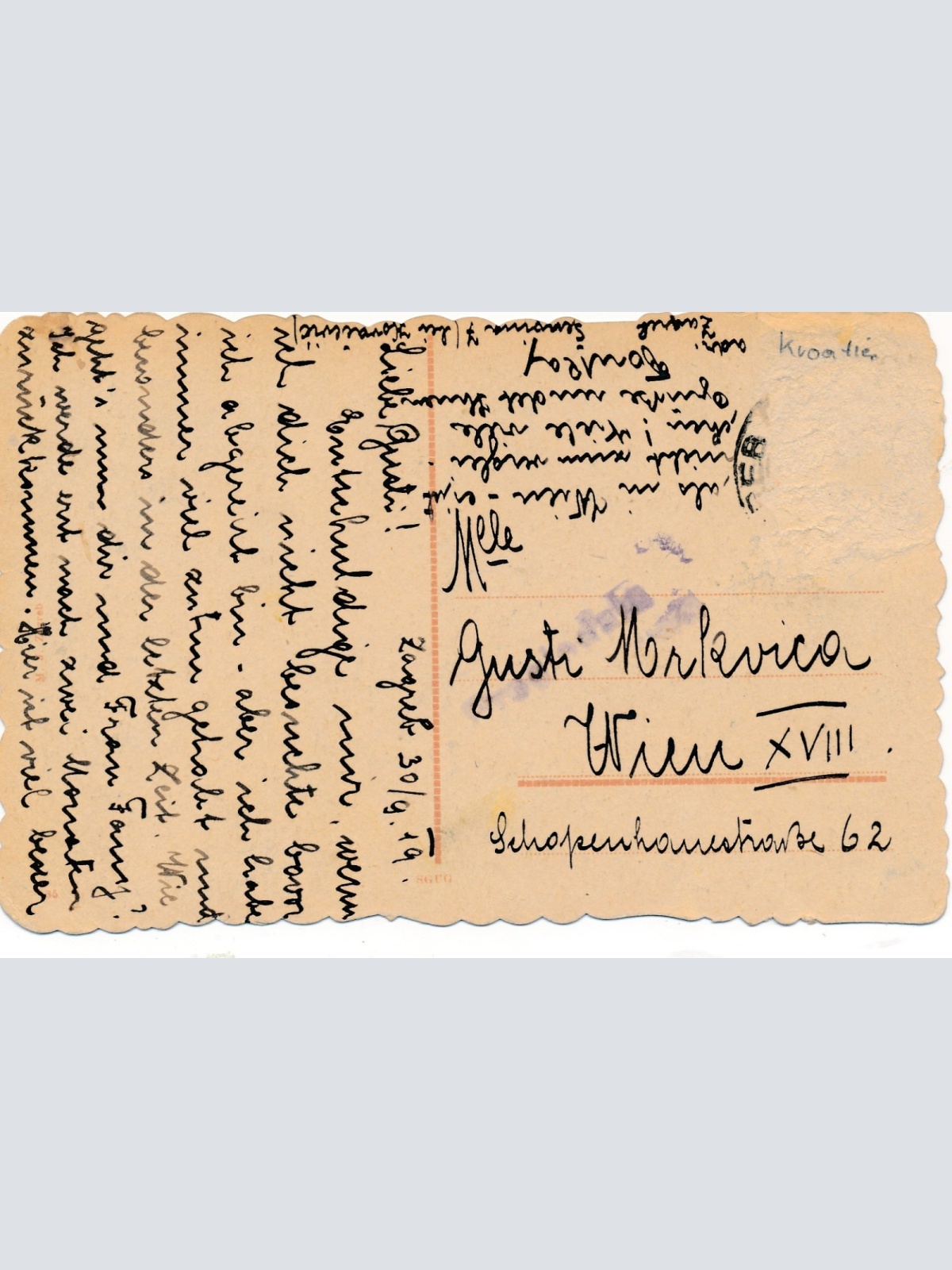 AK aus Zagreb Kroatien Ansichtskarte (14888)